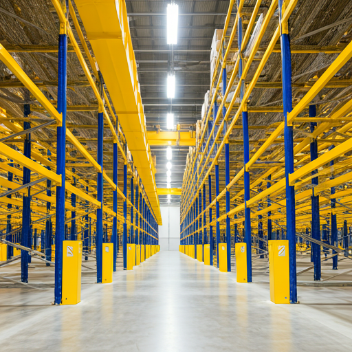 Modern high-tech industrial warehouse